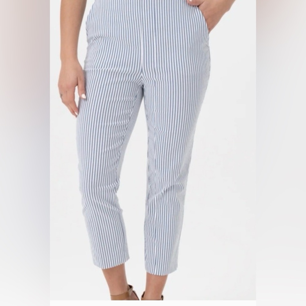 Jones New York, Striped, pull on, ankle pants, size 14